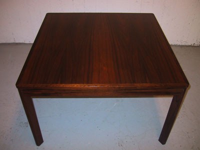 3186 - Stolek sedackovy  palisandr 1950  75 x 75 cm V -47 cm  -  PRODANO